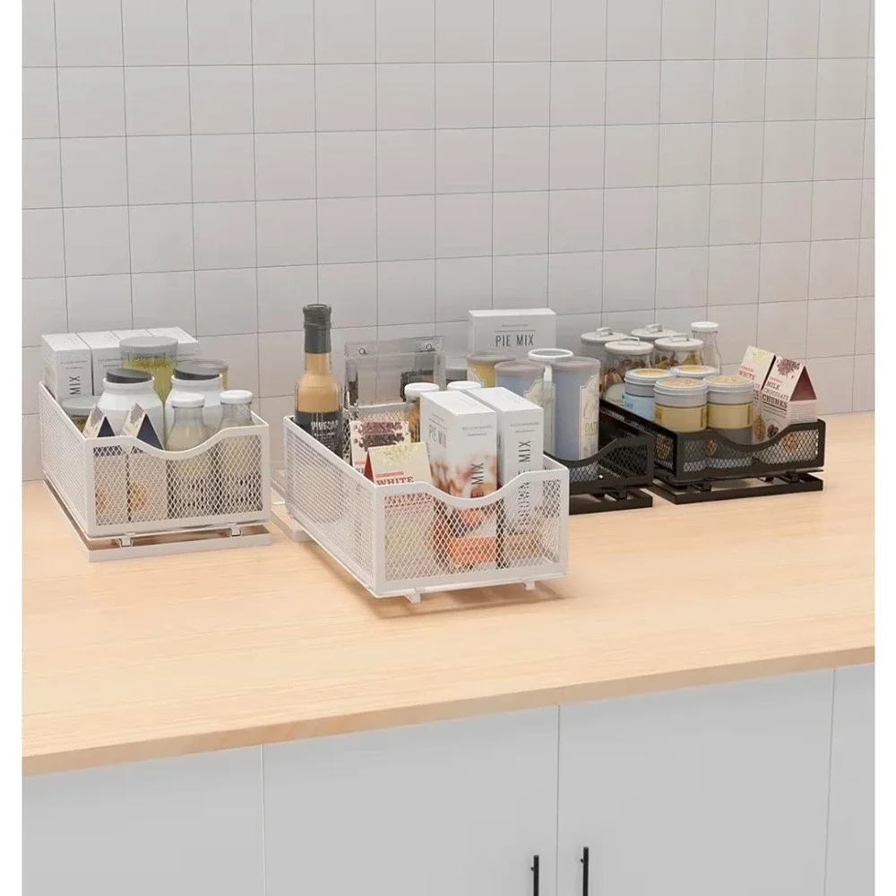 OPEN BOX Pull‎ out Cabinet Organizer (WHITE)